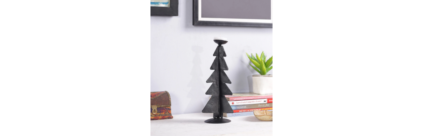 METAL TREE CANDLE STAND